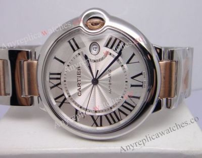 Copy Cartier Ballon Bleu Replica Watch 2-Tone Rose Gold 40mm 